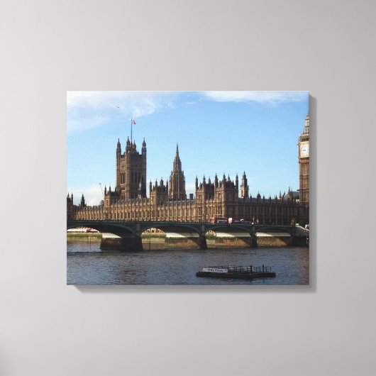 London Houses of Parliament Canvas Afdruk (Voorkant)