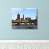 London Houses of Parliament Canvas Afdruk (Insitu (Houten vloer))