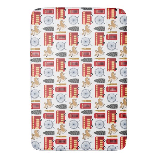 London Icon Collage Badmat (Voorkant Verticaal)