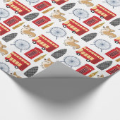 London Icon Collage Cadeaupapier (Hoek)
