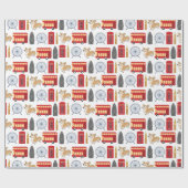 London Icon Collage Cadeaupapier (Vlak)