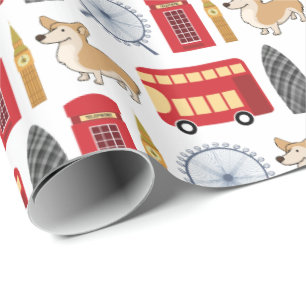 London Icon Collage Cadeaupapier