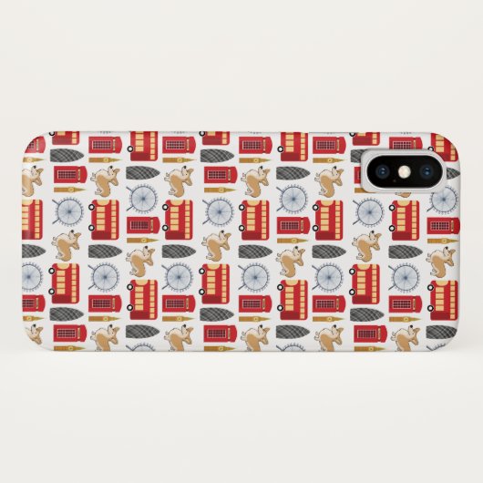 London Icon Collage Case-Mate iPhone Case (Achterkant (horizontaal))