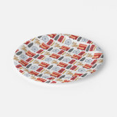 London Icon Collage Papieren Bordje (Gekanteld)