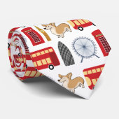 London Icon Collage Stropdas (Opgerold)