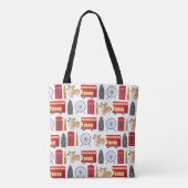 London Icon Collage Tote Bag (Achterkant)