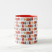 London Icon Collage Tweekleurige Koffiemok (Center)