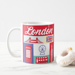 London Icons Souvenir England Groot-Brittannië Mo Koffiemok