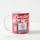 London Icons Souvenir England Groot-Brittannië Mok (Links)