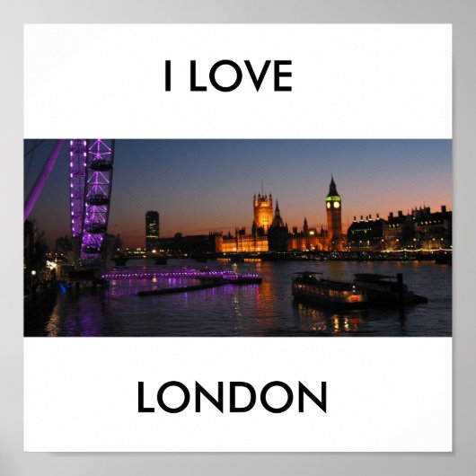 London, ik hou van LONDON Poster (Voorkant)