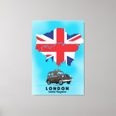 London Illustrated kaart reisposter Canvas Afdruk (Voorkant)
