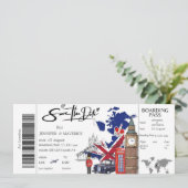 London instapkaart Bewaar de datum ticket Kaart (Staand voorkant)