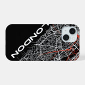London iphone hoesje 15 case (Achterkant horizontaal)