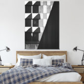 London Kantoor Block Architecture fine art study Canvas Afdruk (Insitu (Slaapkamer))