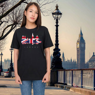 London Klokkentoren Union Jack Reizen T-shirt