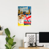 London Kunst Engeland Reisposter UK Print Engels  (Thuiskantoor)