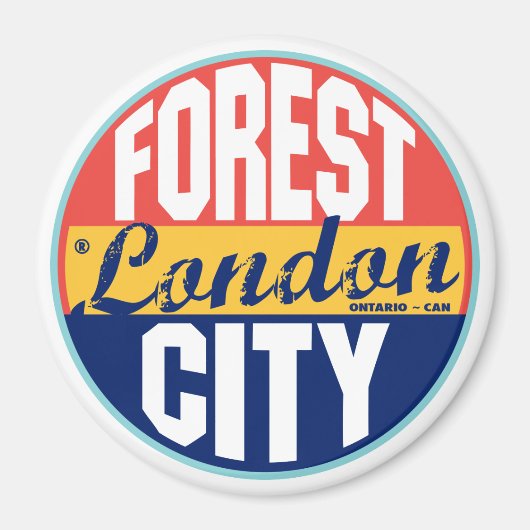 London  Label Magneet (Voorkant)