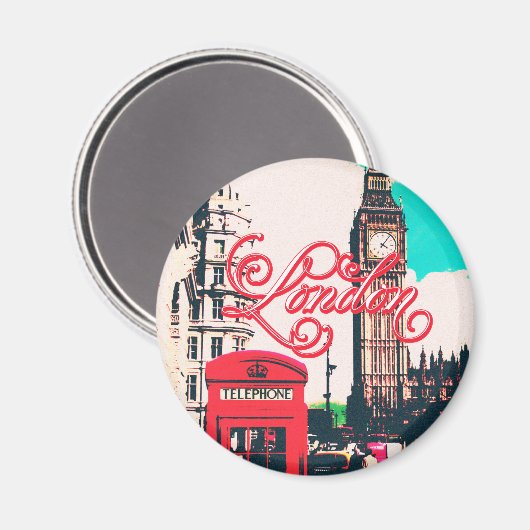 London Landmark  Foto Magneet (Voorkant / Achterkant)