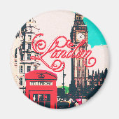 London Landmark  Foto Magneet (Voorkant)
