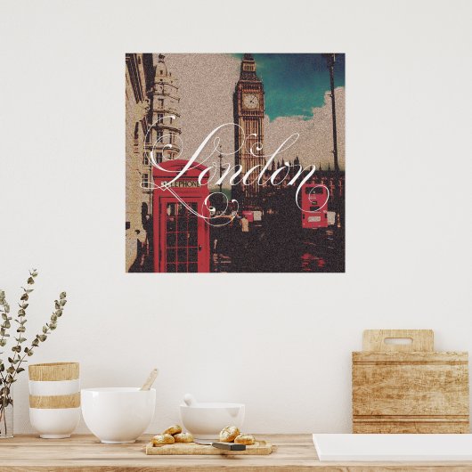 London Landmark  Foto Poster (Keuken)