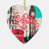 London Landmark  Photo Keramisch Ornament (Rechts)