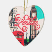 London Landmark  Photo Keramisch Ornament (Links)