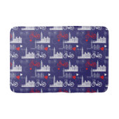 London Landmarks Pattern Badmat (Voorkant)