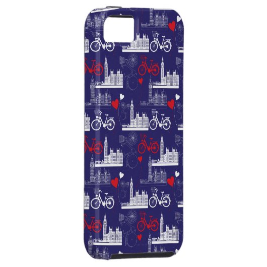 London Landmarks Pattern Case-Mate iPhone Case (Back/Rechts)