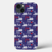 London Landmarks Pattern Case-Mate iPhone Case (Achterkant)