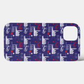 London Landmarks Pattern Case-Mate iPhone Case (Achterkant (horizontaal))