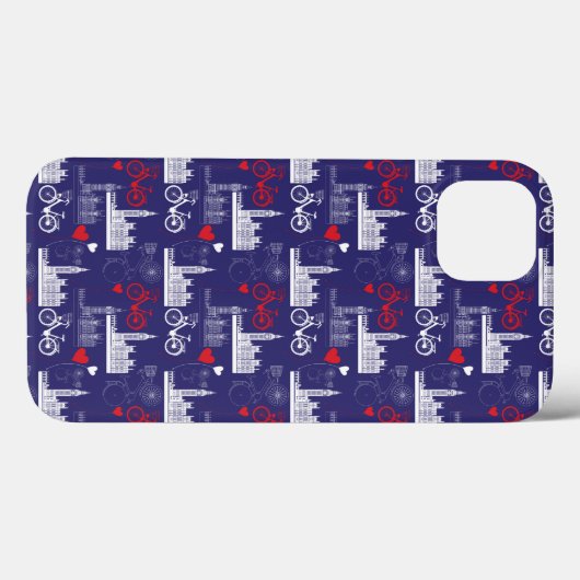 London Landmarks Pattern Case-Mate iPhone Case (Achterkant (horizontaal))
