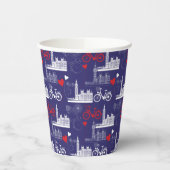 London Landmarks Pattern Papieren Bekers (Links)