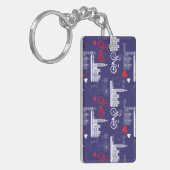 London Landmarks Pattern Sleutelhanger (Voorkant Links)