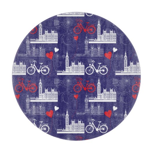 London Landmarks Pattern Snijplank (Voorkant)