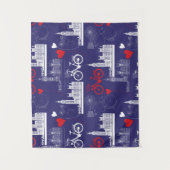 London Landmarks Pattern Wandkleed (Voorkant)