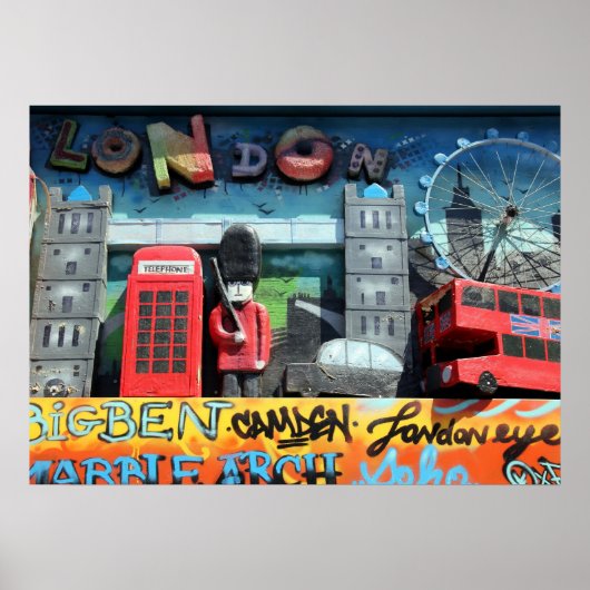 London Landmarks Poster (Voorkant)