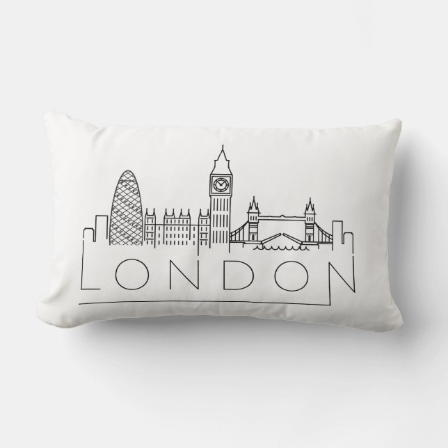 London Landmarks | Skyline Lumbar Pillow Kussen (Voorkant)
