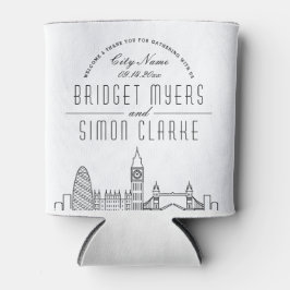 London Landmarks Stylized | Weddenschap Blikjeskoeler