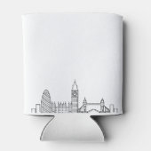 London Landmarks Stylized | Weddenschap Blikjeskoeler (Achterkant)