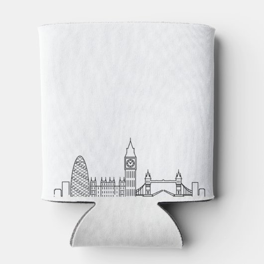 London Landmarks Stylized | Weddenschap Blikjeskoeler (Achterkant)