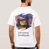"London Legacy: Sunset Silhouette" T-shirt (Achterkant)