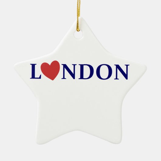 London love keramisch ornament (Voorkant)
