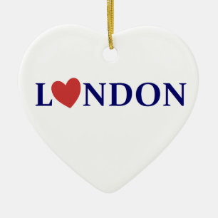 London love keramisch ornament