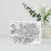 London Map Briefkaart (Staand voorkant)
