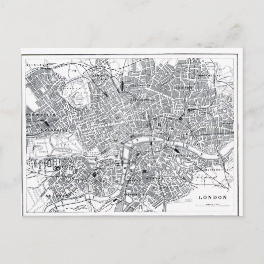 London Map Briefkaart (Voorkant)