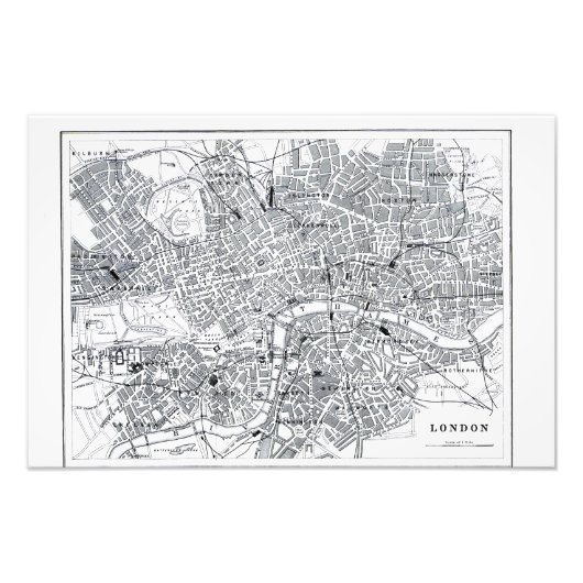 London Map Foto Afdruk (Voorkant)