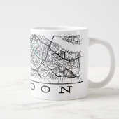 London Map Mug Grote Koffiekop (Rechts)