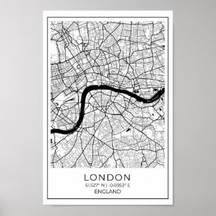 London Map Poster - London Wall Art