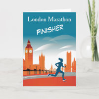 London Marathon Finisher Felicitatiekaart