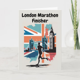 London Marathon Finisher feliciteert Kaart